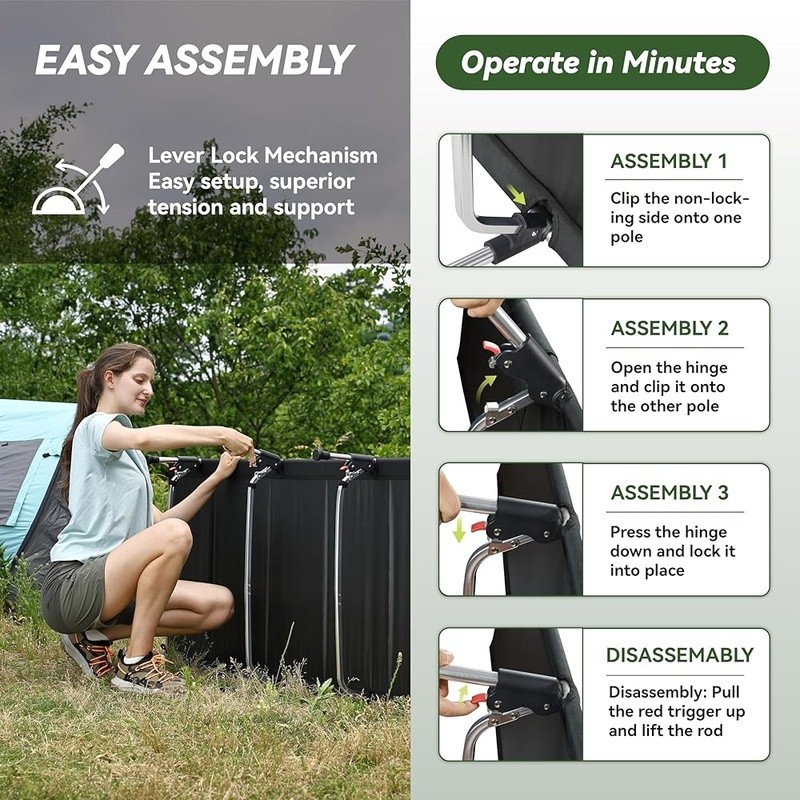 Heavy Duty Camping Cot Portable Compact Easy Setup Comfortable Sleeping Bed New
