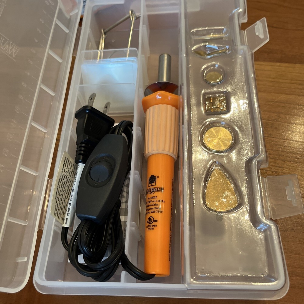 NEW Walnut Hollow Creative Textile Tool with 7 Hot Points & Case