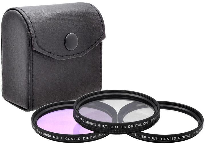Camera Lens Filter & Accessory Kit For Canon EOS M200 W/ 15-45mm