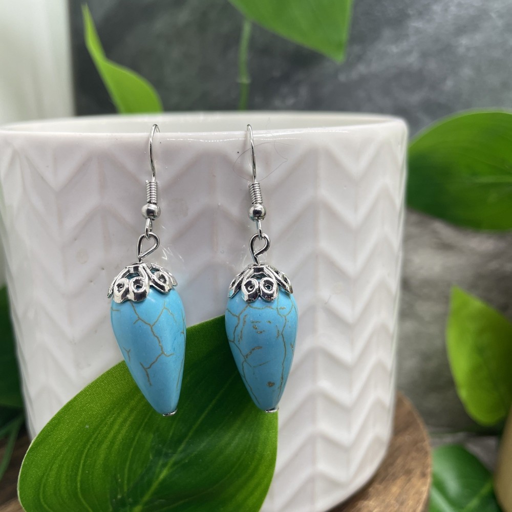 2” Silver-tone Beaded Boho Drop Dangle Earring Set New Free Ship C158
