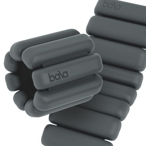 Bala adjustable ankle wrist weights 2pc, silicone sleeve, blue - Scratch & Dent