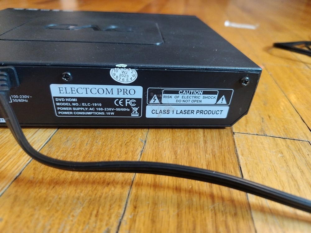 Electcom DVD Player ELC-1910 Works Great!