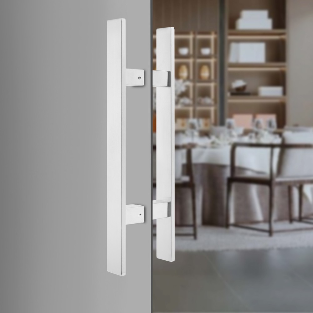 H-Shaped Push Pull Door Handle Stainless Handle Sliding Dual Sided Door Handle