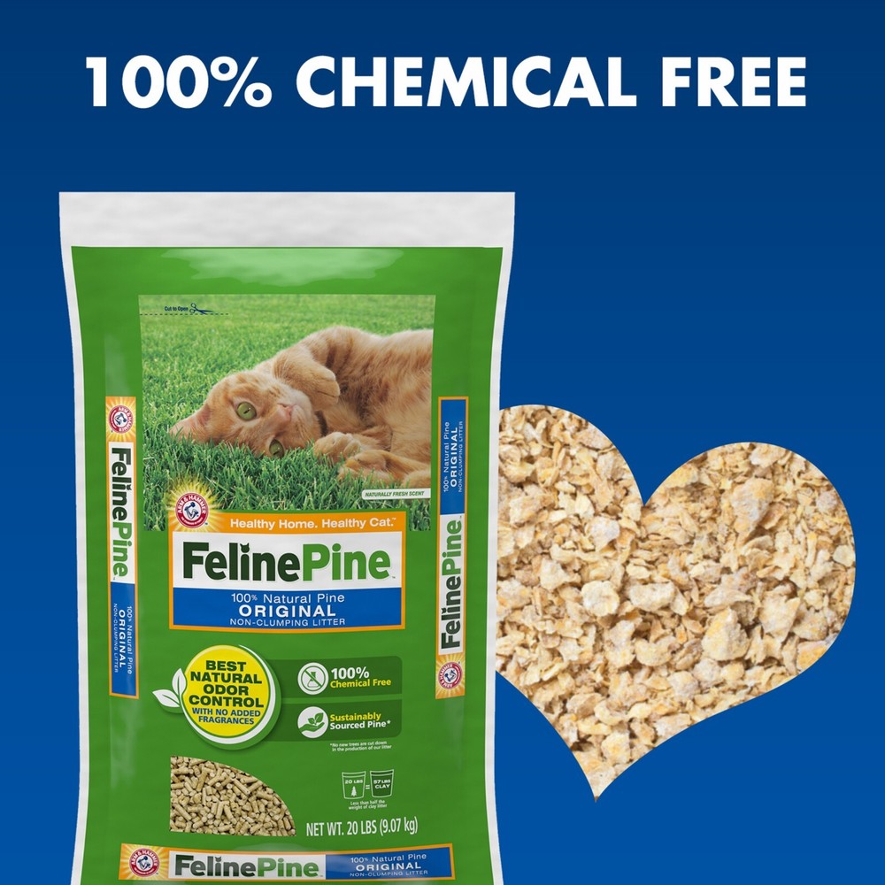 Feline Pine Original Cat Litter, 40 lb x 2 Pack