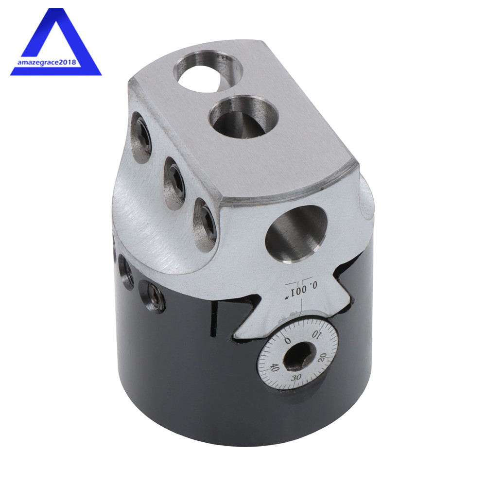 High Precision 2" Threaded Boring Head 1/2" Hole Size 1-1/2-18" Thread Mount