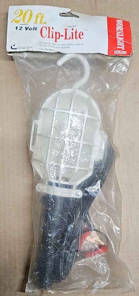 Vintage Coleman Cable 12V Clip-Lite Worklight