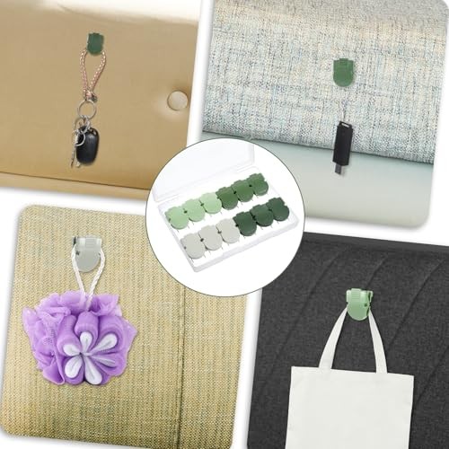 12 PCS Cubicle Clips, Fabric Panel Wall Clips Plastic Cubicle Hooks Panel Push