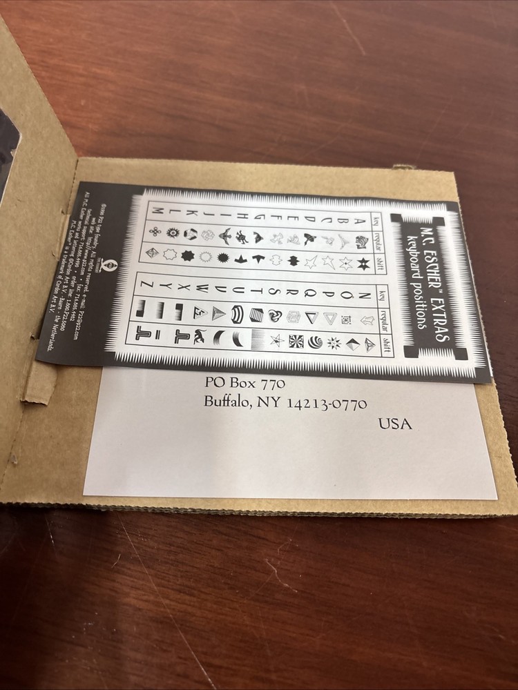 M.C. Escher “Computer Font Set” - 3.5 Disk MAC