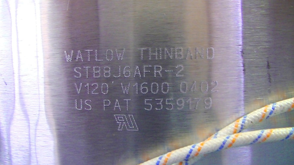 WATLOW THINBAND STB8J6AFR-2 8" diameter by 6" tall New
