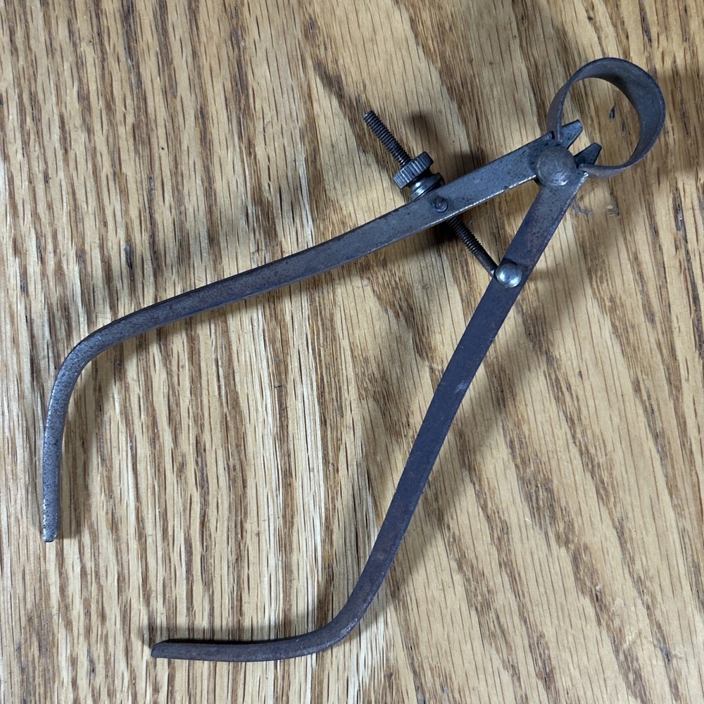Vintage Outside Spring Calipers Dividers Unmarked Engineering Tools