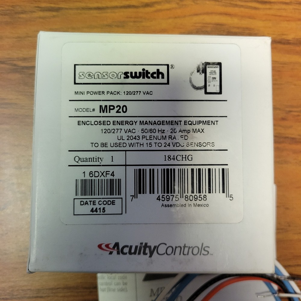 Acuity Controls / Sensor Switch MP20 - Power Pack