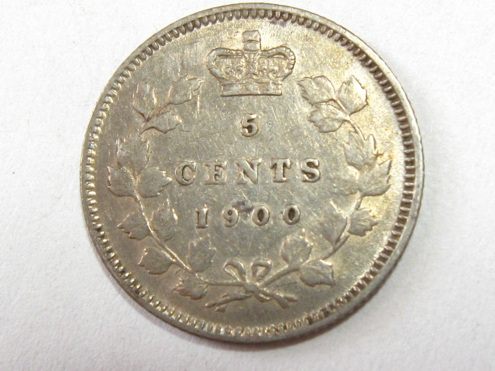 1900 Canada 5 Five Cents - Oval 0's - #6357-75