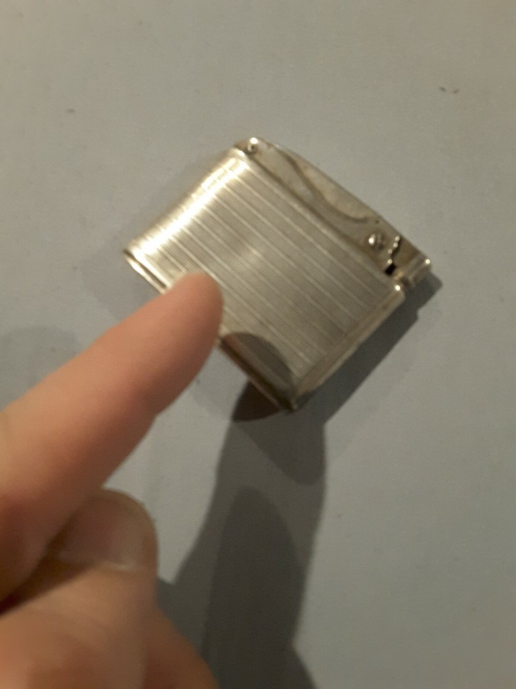 Vintage RONSON ADONIS NON Monogramed STERLING SILVER Cigarette Lighter