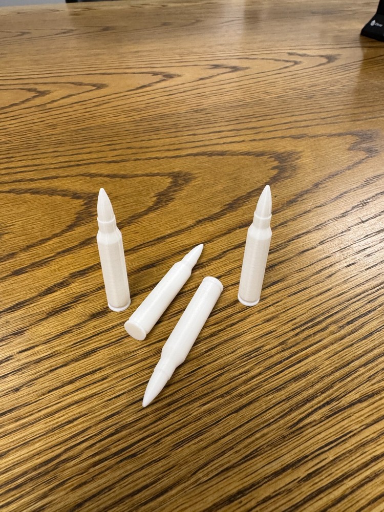 5.56 Snap Cap/Dummy Rounds 3D printed (4 Pack)