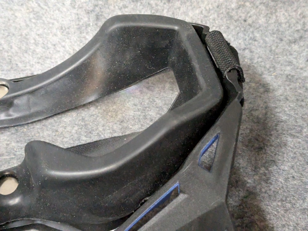 Black/Blue Airsoft tactical face mask