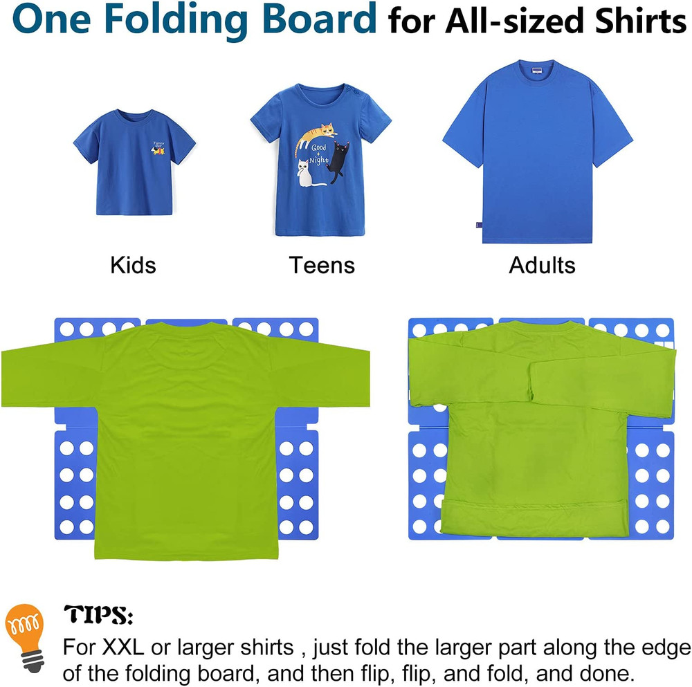 T Shirt Folder Clothes Folding Board Plastic Laundry Folder Home Storage Tool...