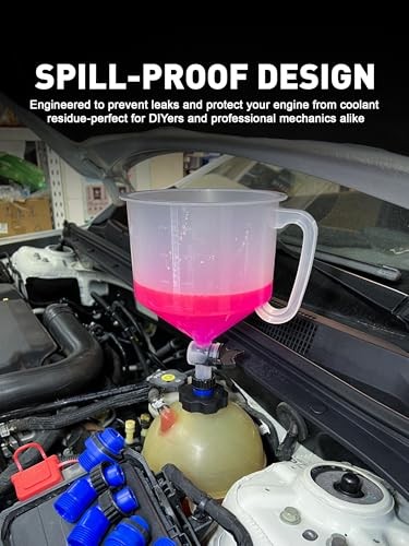Universal Radiator Burping Funnel - Coolant Bleeder Kit