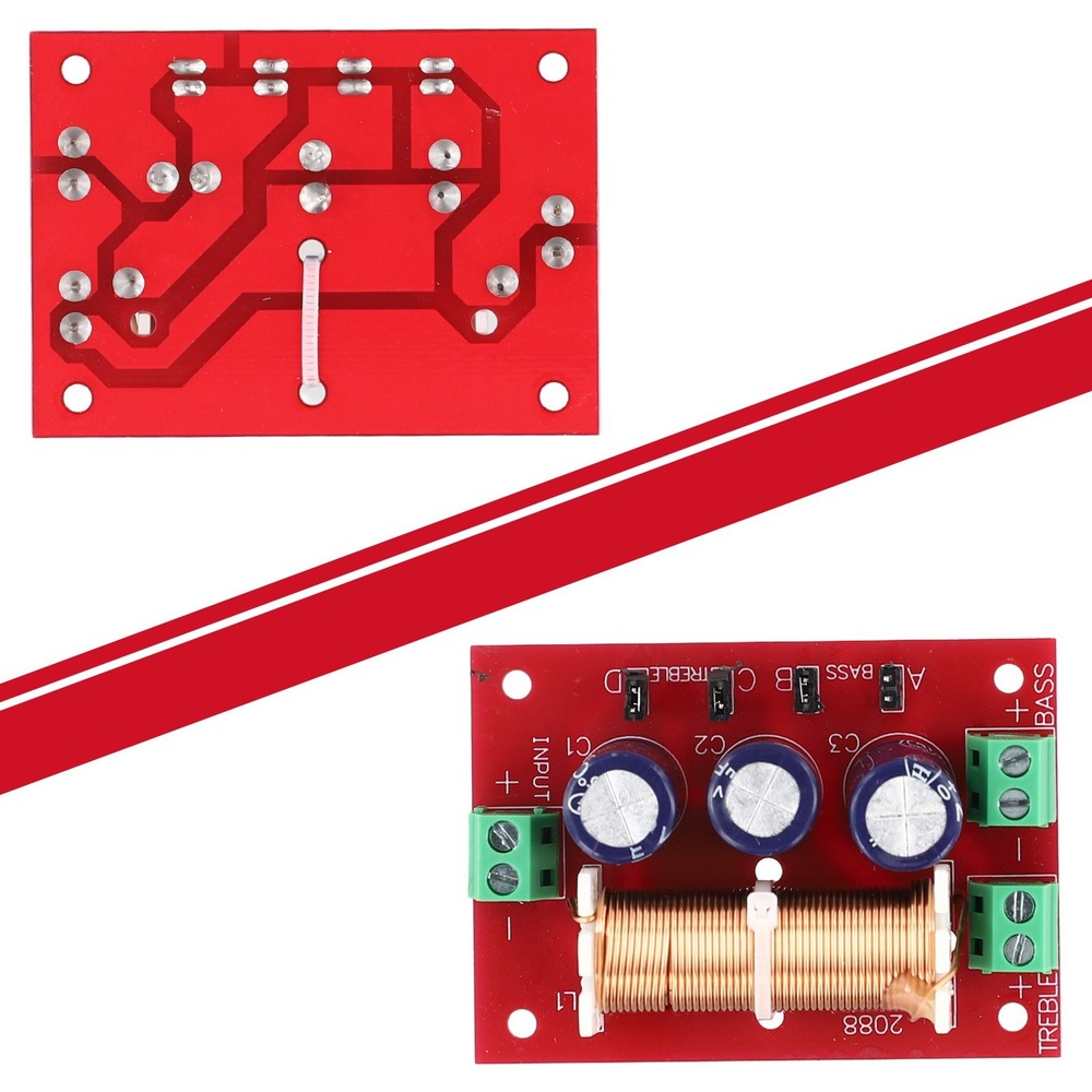 Adjustable 400W 2 Way Audio Bass Speaker Crossover Filter Frequency Divider
