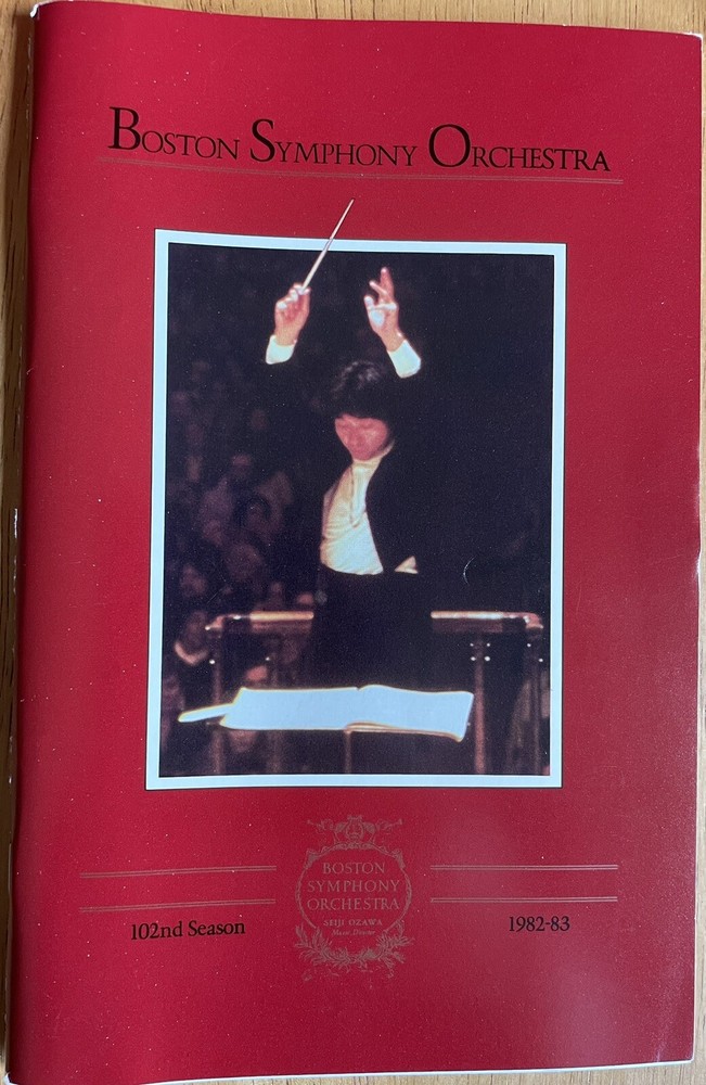 Boston Symphony Orchestra Hildegard Behrens Autographed Program