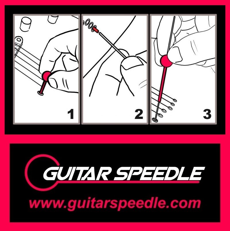 Guitar Speedle Retro Collection tool stinging electric through strings bridge