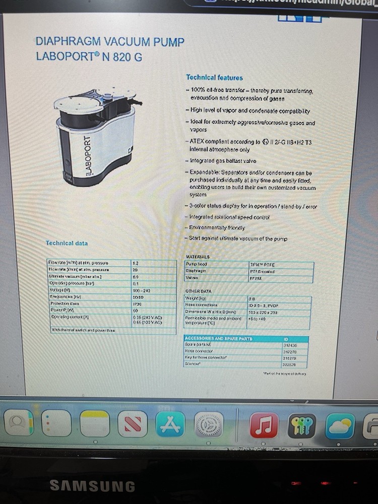 KNF LABOPORT N320G Vacuum Pump.