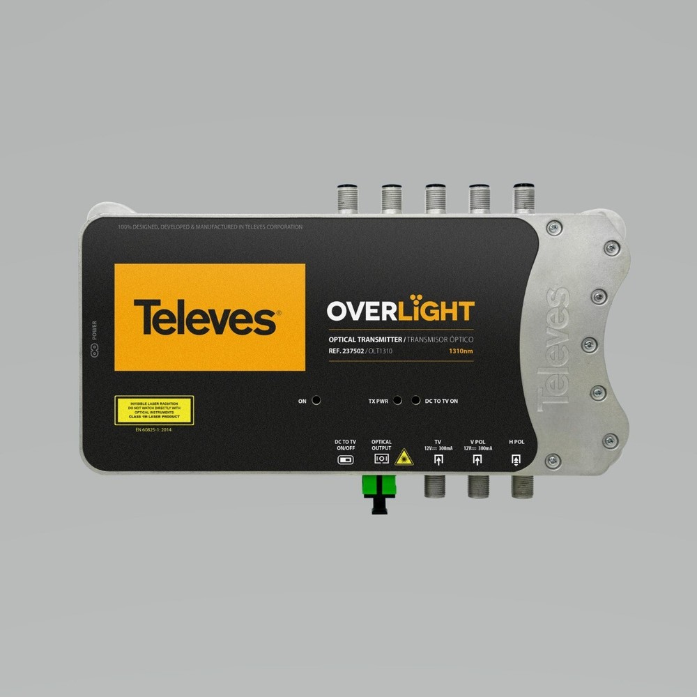 Salt Overlight Optical Transmitter. 1310nm/10dBm DAB/UHF/SAT optics