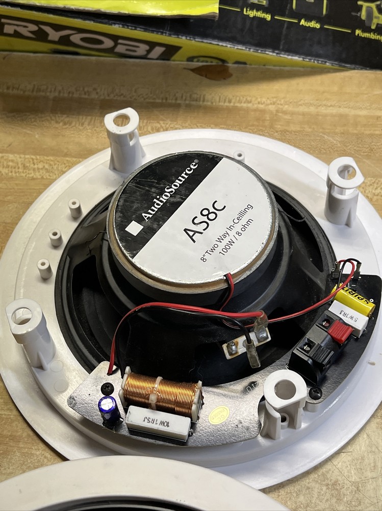 AudioSource AS8C In Wall or In Ceiling Speakers tested