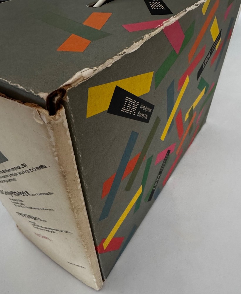 Paul Rand IBM Rare Graphic Design example 1984 Wheelprinter Starter Pac Vintage