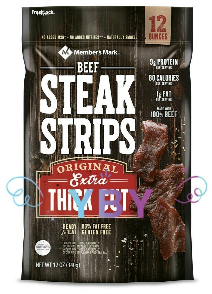 Member's Mark Beef Steak Strip Original Extra Thick Cut 12 oz