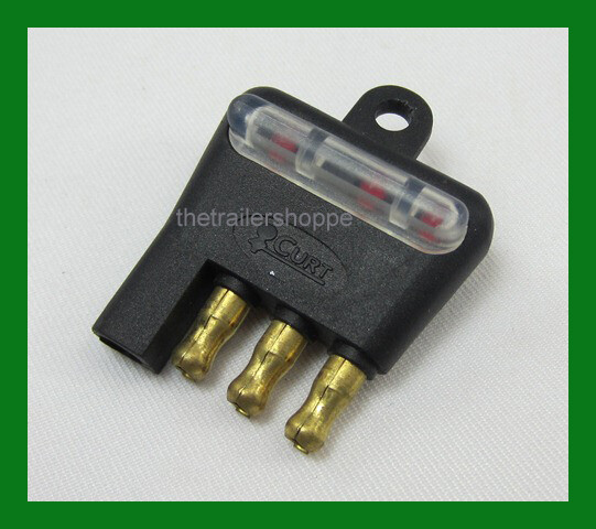 4 Pole Flat Trailer Light Plug Circuit Tester for Vehicle Side