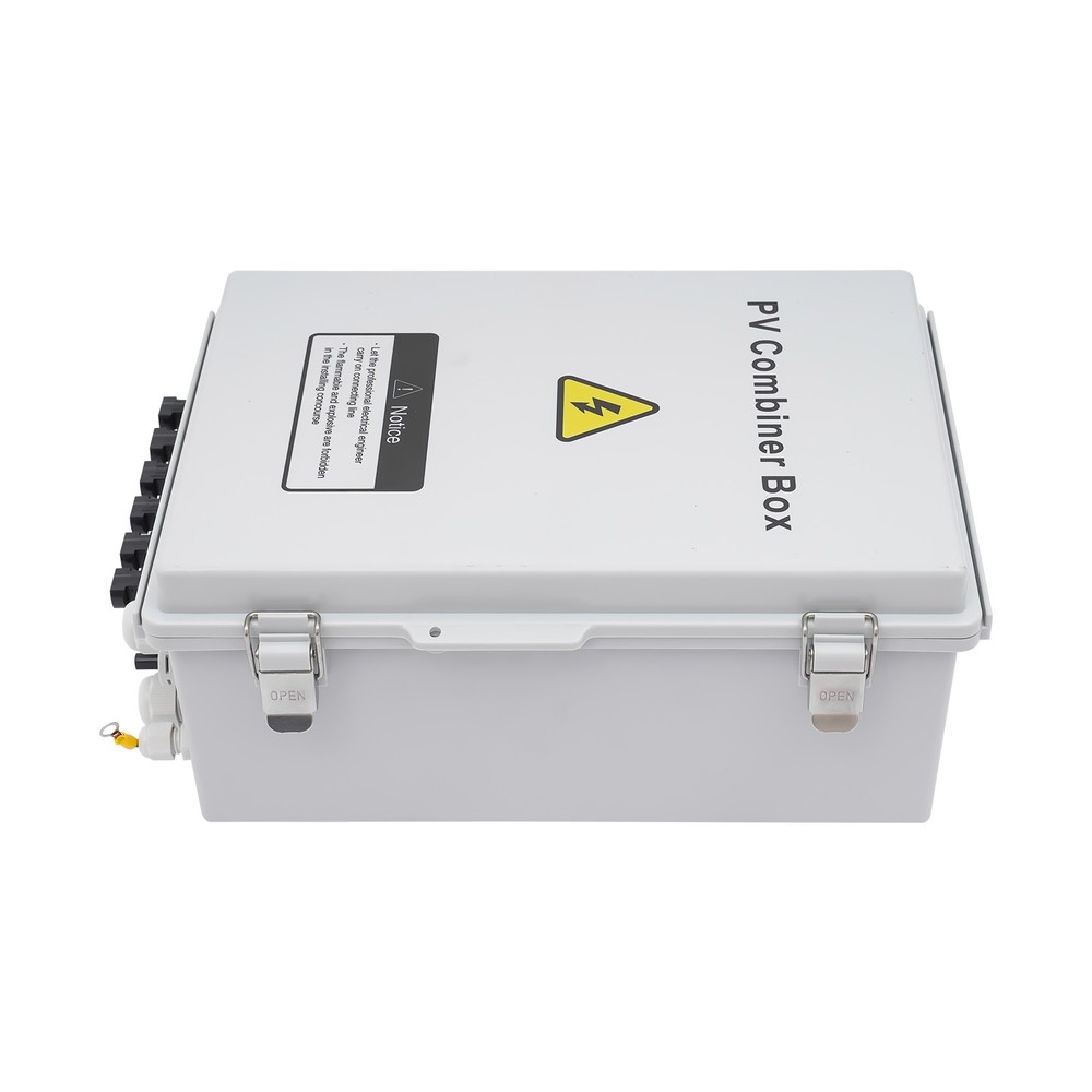 Solar PV Combiner Box With Lightning Protection 63A 6 strings For Solar Panel