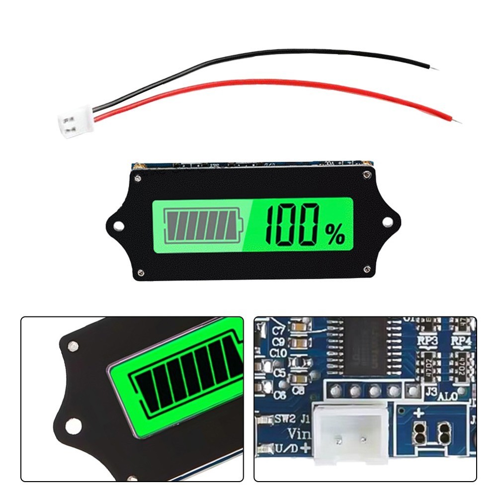 Batteries Capacities Monitored Easily with Compact LCD Design Features