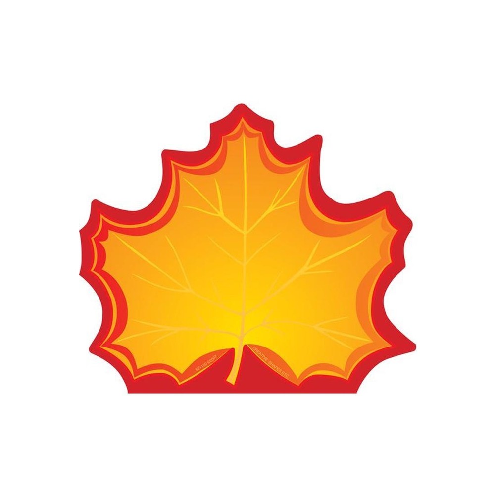 Creative Shapes Notepad Maple Leaf Large