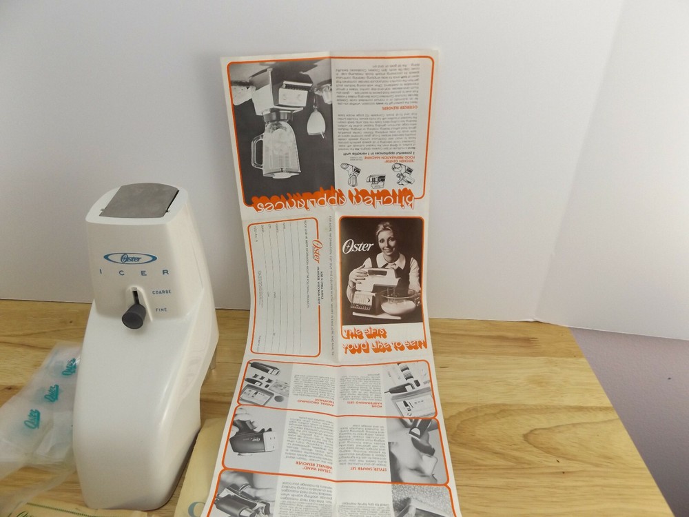 Osterizer Icer Attachment Ice Crusher Model 435 NIB 435-01