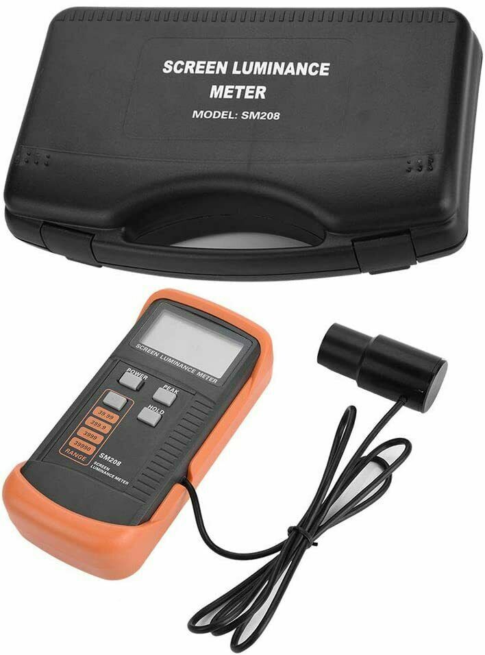 Screen Luminance Meter Light Brightness Detector with Range 0.01 to 39990 cd/m2