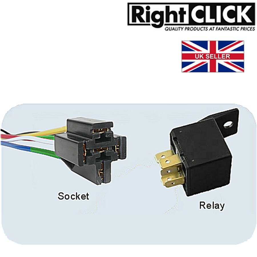 Immobiliser Relay & Socket 12V 30/40A 5pin