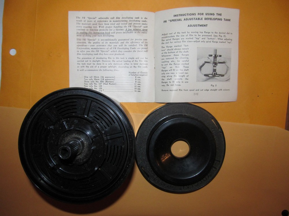 FR Special Adjustable Roll Film Developing Tank