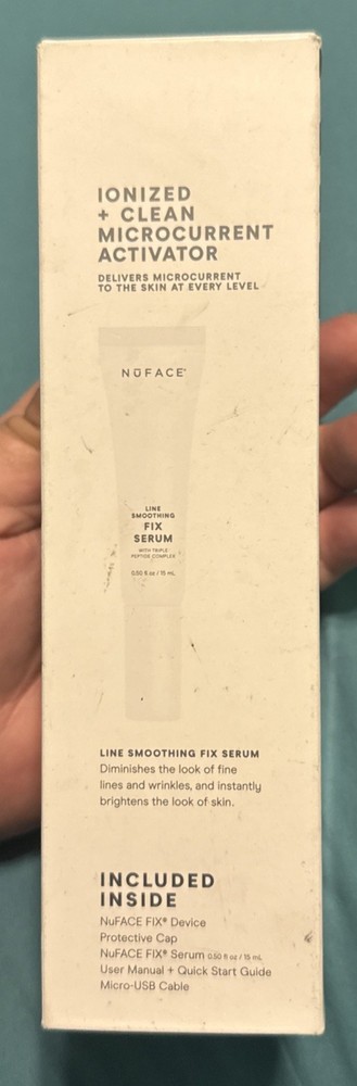 NuFACE FIX Microcurrent Device Eye Lip Wrinkle Treatment w/ Cap EUC No Serum
