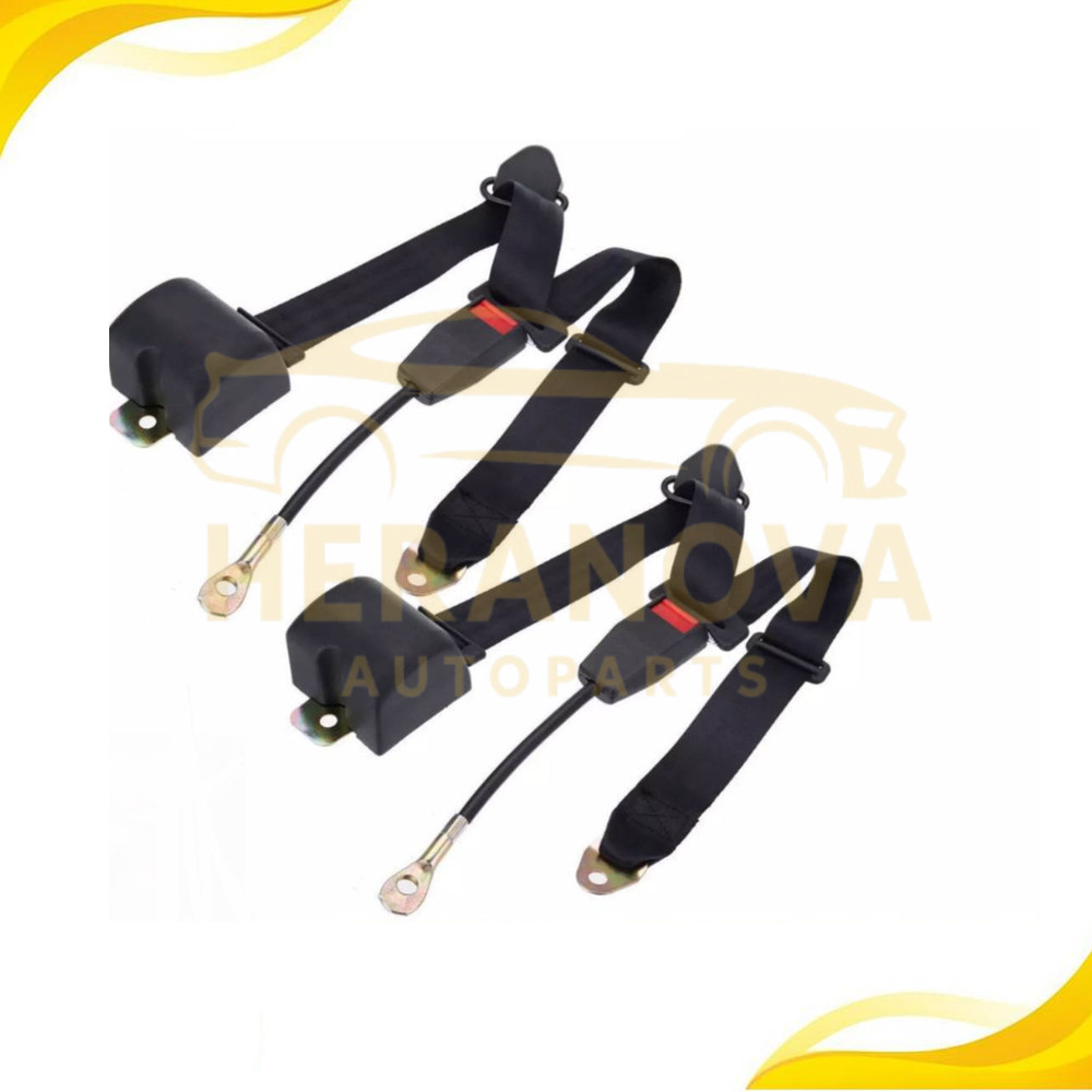 For All MG Car Seat Belts Pair Front Adjustable Durable Black