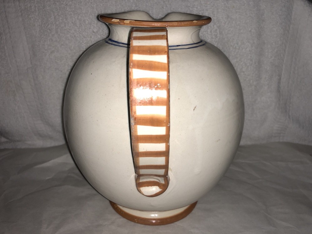 Pottery Pitcher Jug - Italy written on bottom.