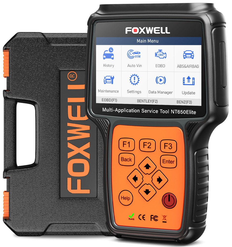 FOXWELL OBD2 Scanner Car ABS SRS Engine Systems Code Reader Bidirectional Test