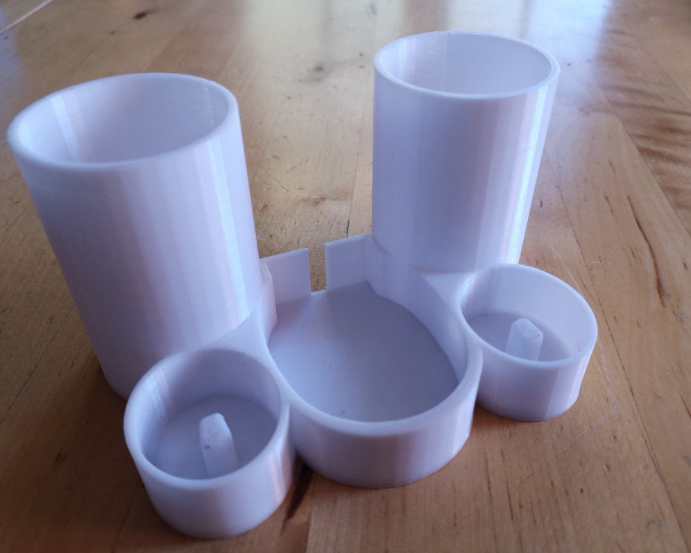 Oral B Pro 2 Stand with 2 Toothpaste Holders (Black or White)