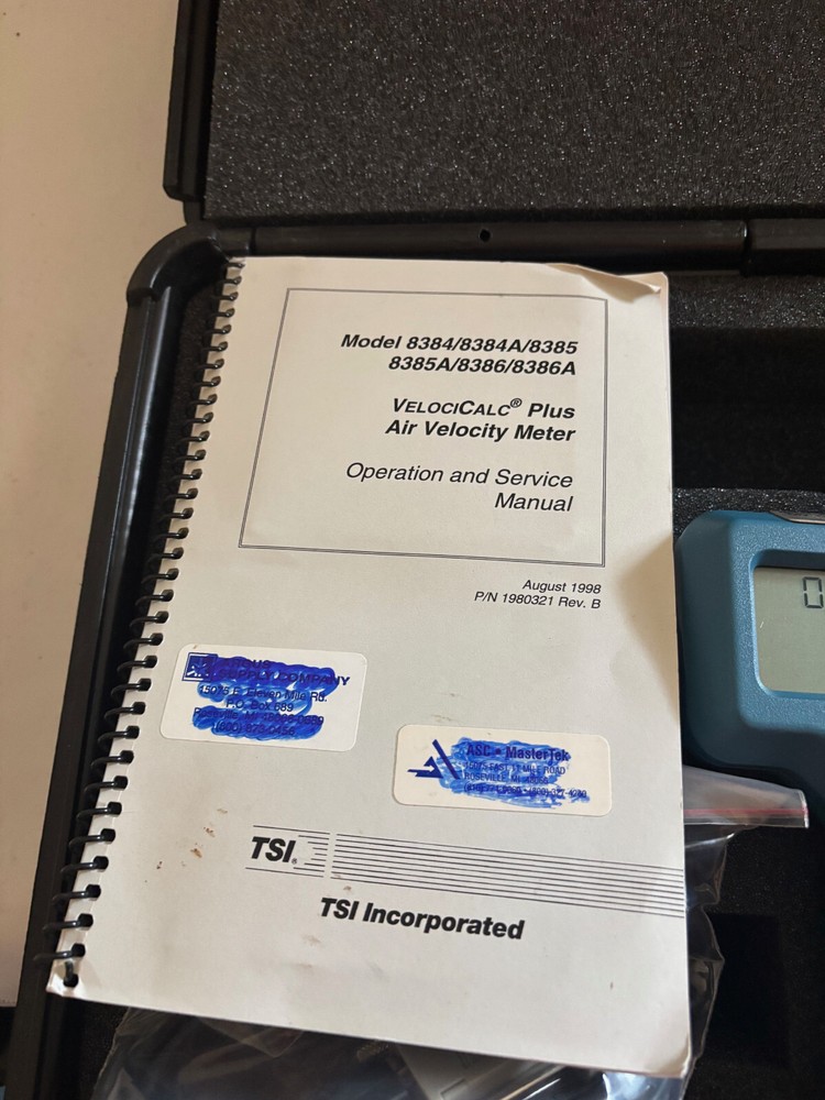VELOCICALC PLUS 8384A- MULTI AIR VELOCITY VENTILATION METER WITH SOFTWARE