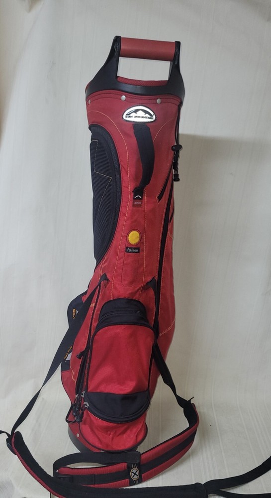 Sun Mountain Stand Carry Golf Bag 4-Way Divider, Red, & Black BROKEN STRAP