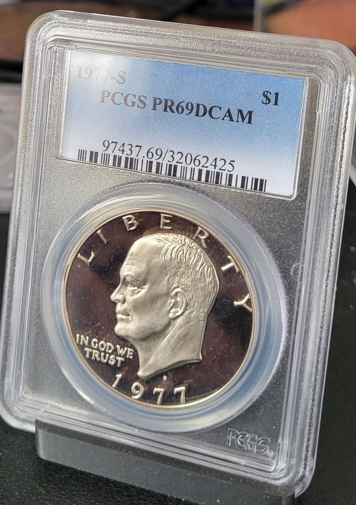1977-S Eisenhower PCGS PR69DCAM Clad Proof Dollar