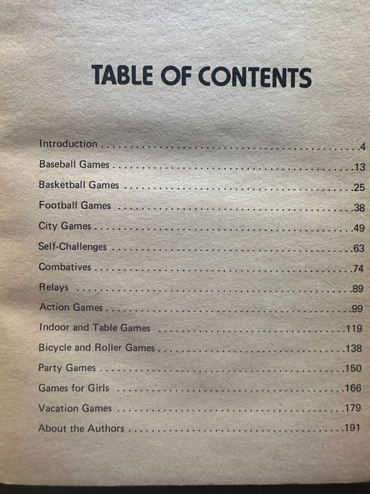 Backyard Games by Eric Lincoln 1973 1st Edition