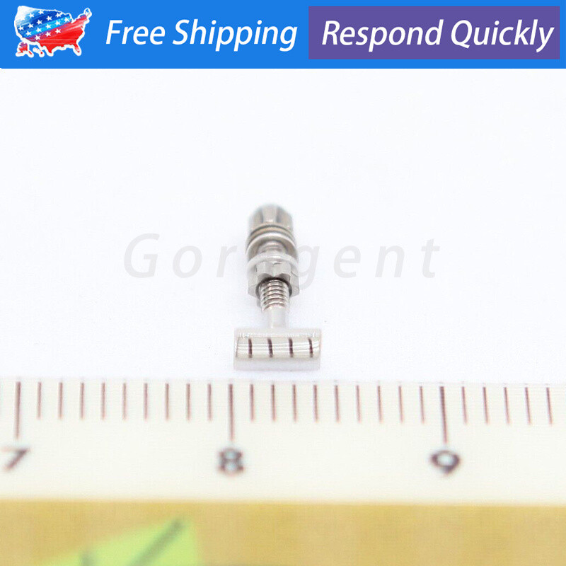 Rectangle Screw+Bolt Set Silver 4.0*2.0mm Replace For C ar tier Eyeglasses Frame