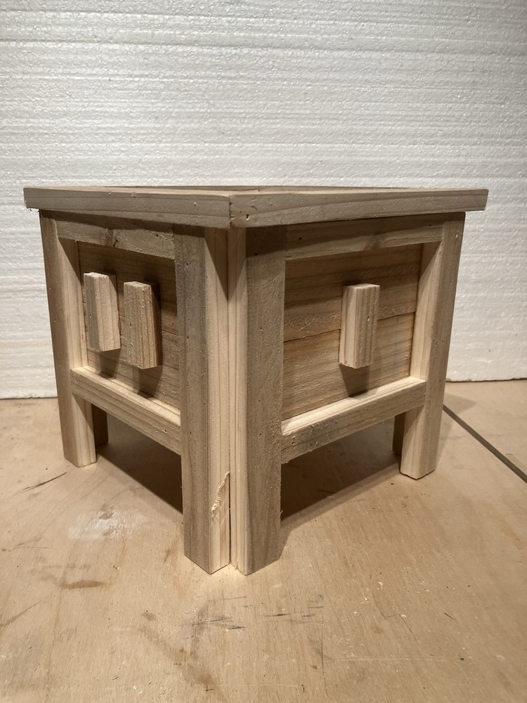 Rustic Wooden Cedar Planters Box Home Decor Storage Multipurpose