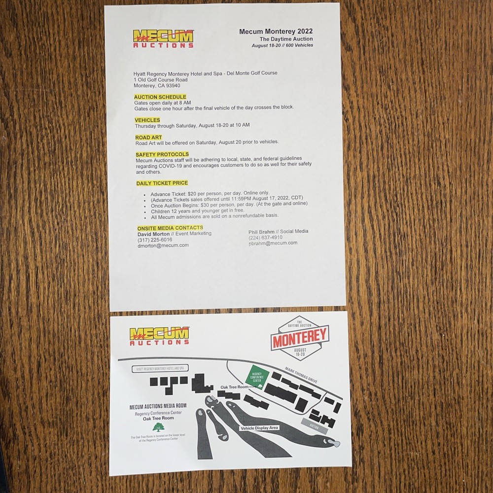 mecum car auction 2022