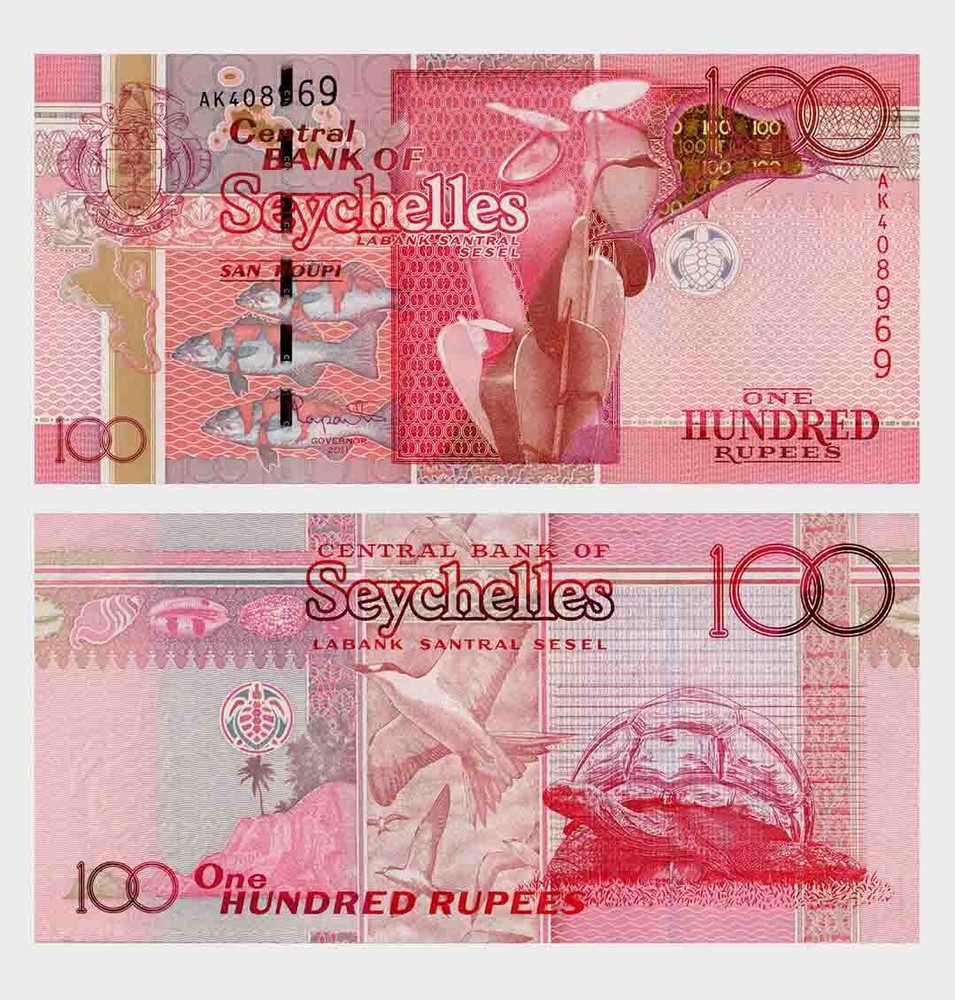 Seychelles - 2011 - 100 Rupees - "UNC"  #ED5032